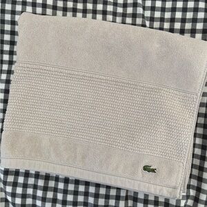 Lacoste light gray towel